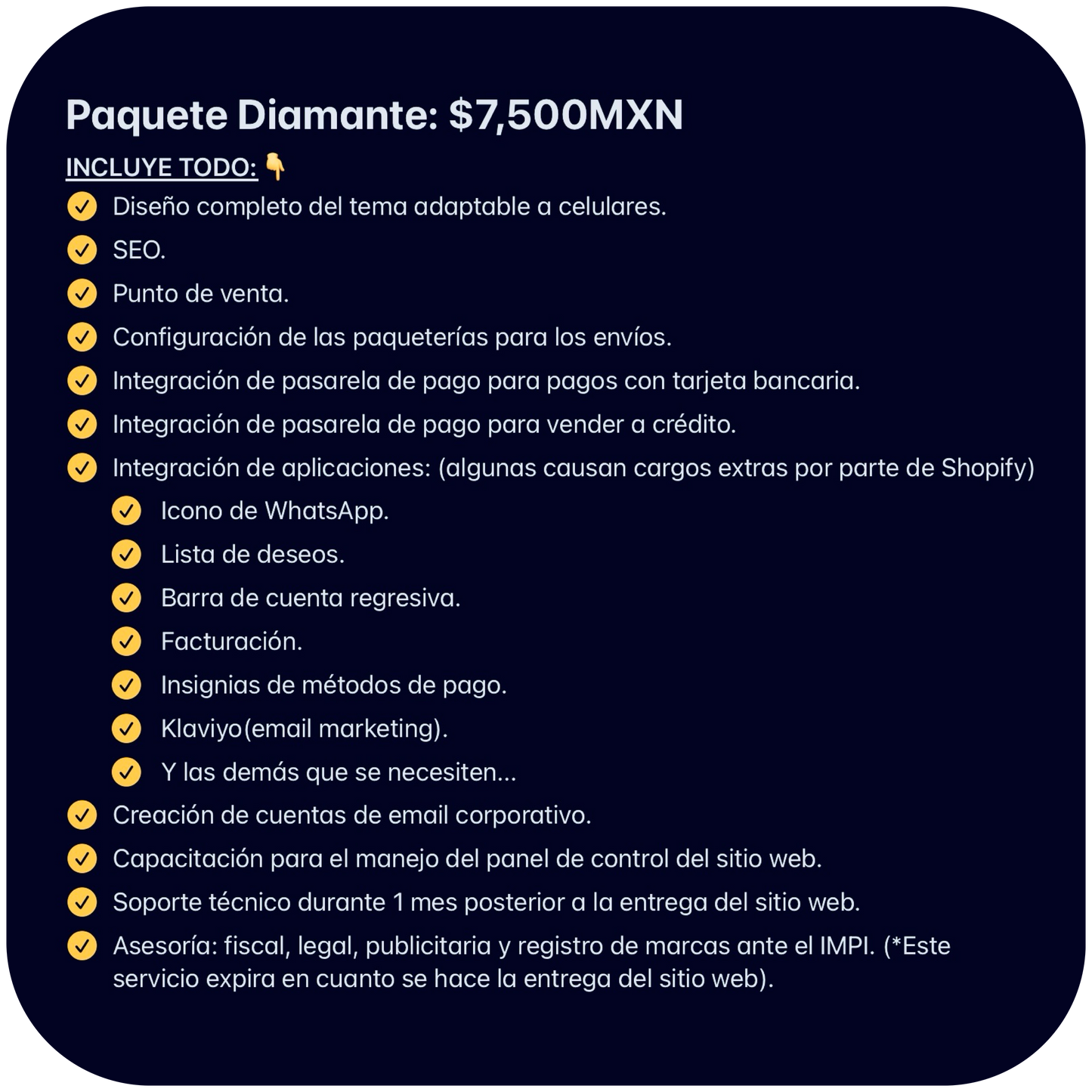 PAQUETE DIAMANTE