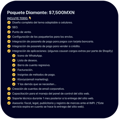 PAQUETE DIAMANTE